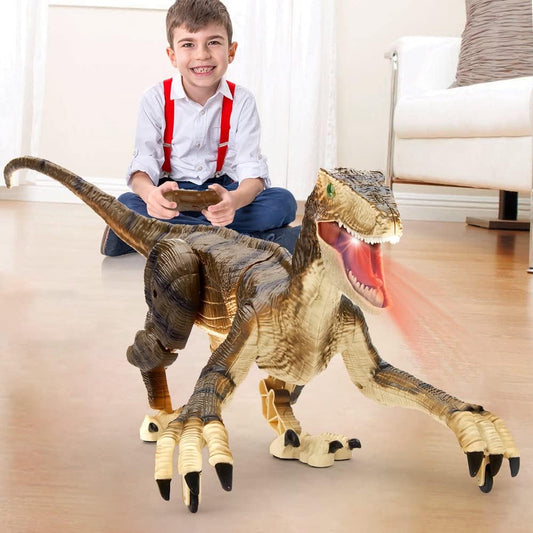 Fernsteuerbarer Dinosaurier mit Nebelfunktion für Kinder