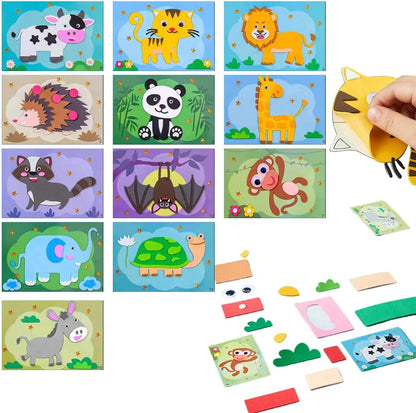 Kreatives 3D-Schaumstoff-Puzzle mit Aufklebern – Bastelspaß für Kinder