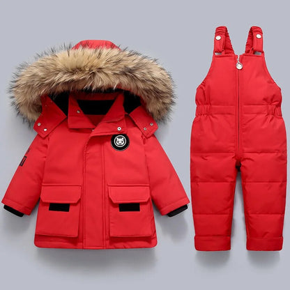 Kuschelige Warme Kinderjacke und Overall – Perfekter Schutz für kalte Tage