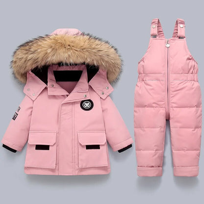 Kuschelige Warme Kinderjacke und Overall – Perfekter Schutz für kalte Tage
