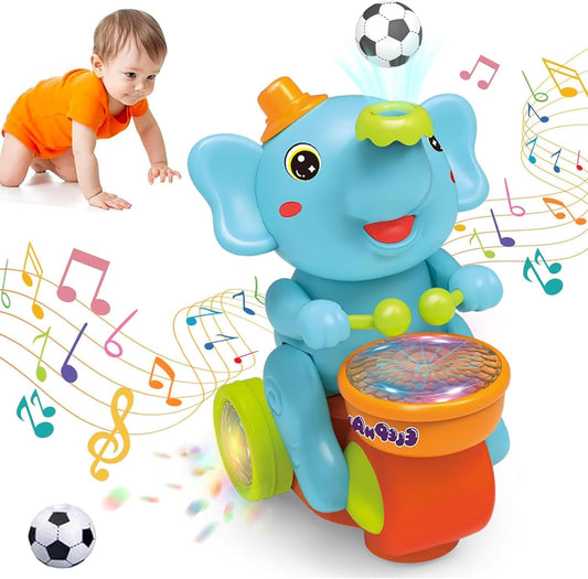 Spaßiger Trommel-Elefant – Musikspielzeug für Kinder mit lustigen Geräuschen