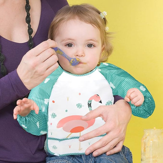 Wasserdichtes Baby-Lätzchen mit Langen Ärmeln