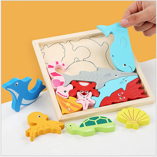 Kreatives Holzpuzzle Set – 2+1 GRATIS