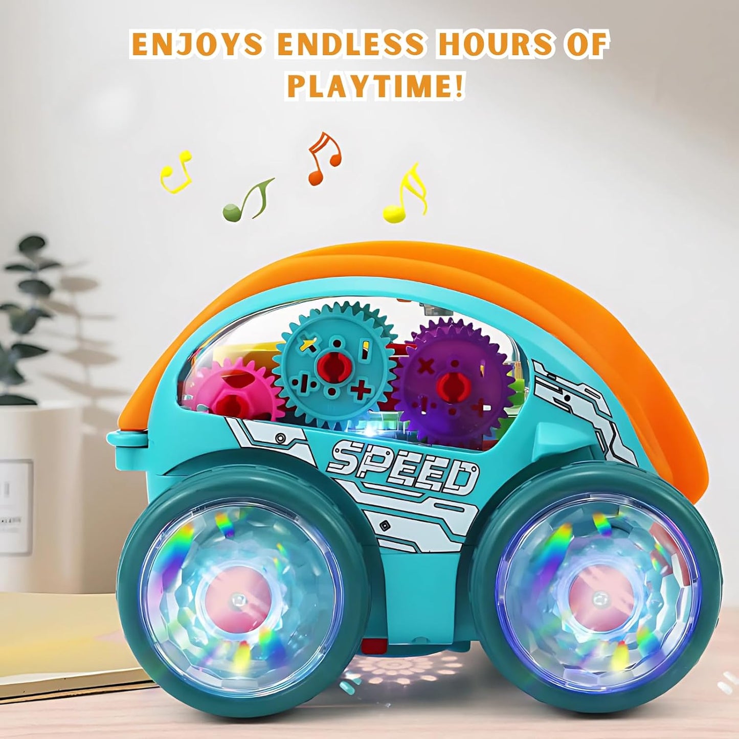 LED Purzelbaum-Spielzeugfahrzeug mit Musik – Bunte Lichter und Spaß für Kinder