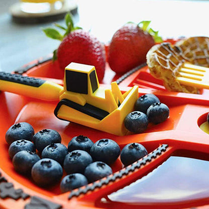 Bulldozer Kindergeschirr Set – Für kleine Bauherren