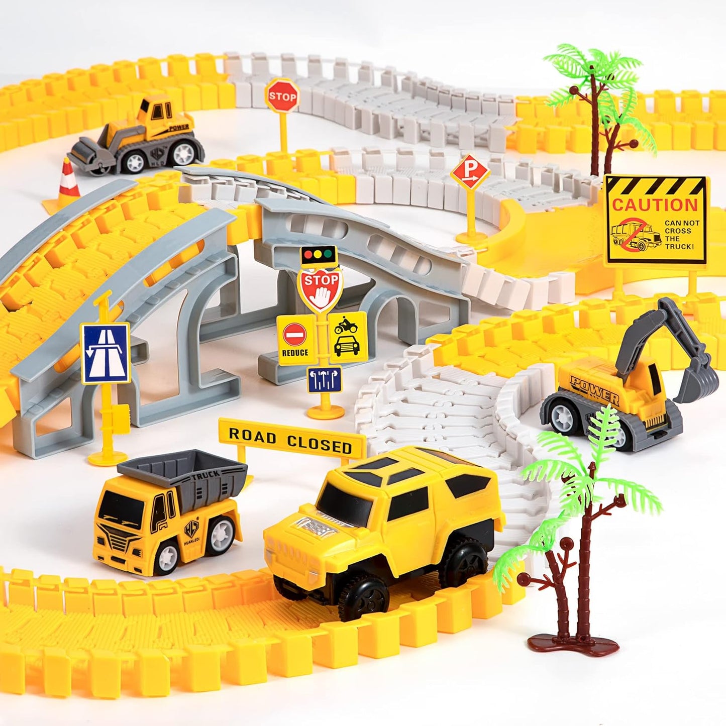Baustellen-Abenteuer – Flexibles Rennstrecken-Set für Kinder