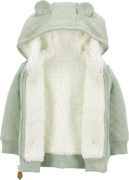 Gefütterter Baby-Pullover mit Kapuze – Warm und Bequem für Kalte Tage