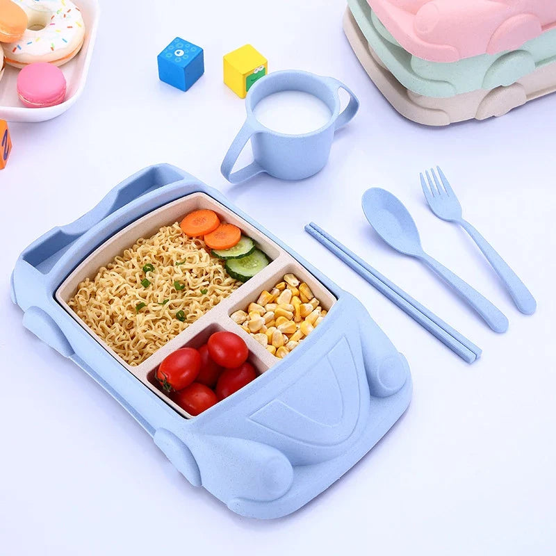 Kreatives Kinder Besteckset und Geschirr – Fördert eigenständiges Essen und Spielspaß