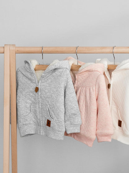 Gefütterter Baby-Pullover mit Kapuze – Warm und Bequem für Kalte Tage