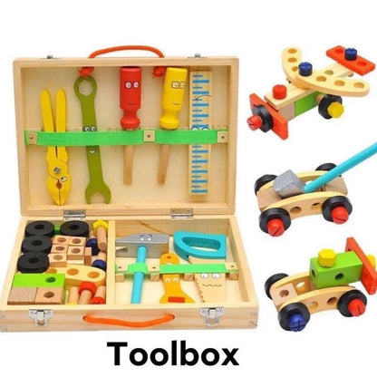 Kreativer Interaktiver Holz-Baukasten für Kinder – Fördert spielerisches Lernen