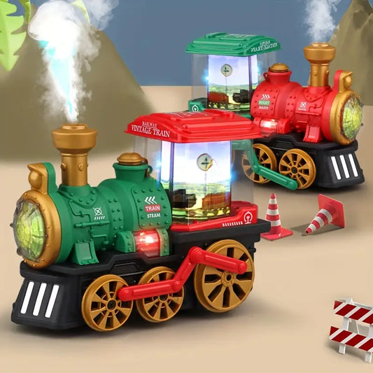 Intelligente Kinder Dampflokomotive mit Echtem Dampf – Interaktives Spielzeug für junge Eisenbahnfans
