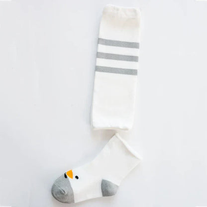 Niedliche Baby-Kniestrümpfe mit Tiermotiven – Weiche Strümpfe für Kinder in charmanten Designs