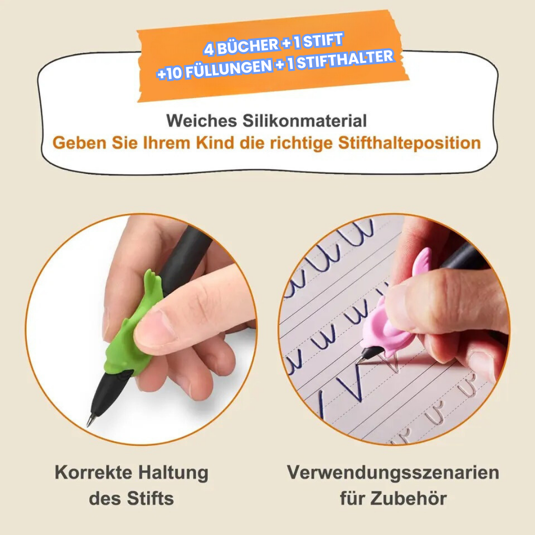 Kalligraphie-Übungsbuch Set (4 Teile)