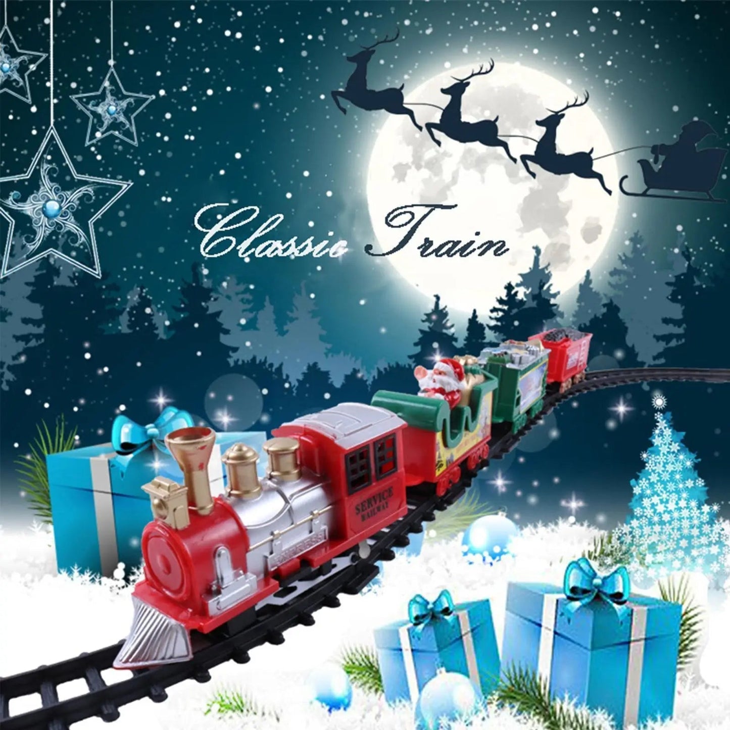 Festtags-Express – Der Weihnachtszug für dein Zuhause