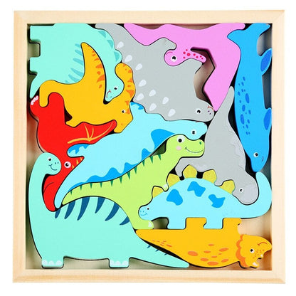 Kreatives Holzpuzzle Set – 2+1 GRATIS