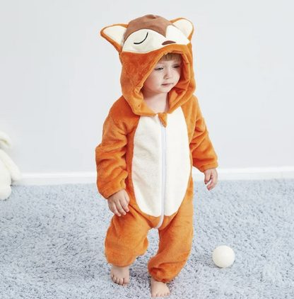 Niedlicher Tier-Motiv Babystrampler