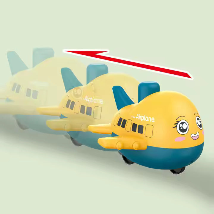Flugspaß für Kinder – Drück & Fahr Spielzeug-Flugzeug