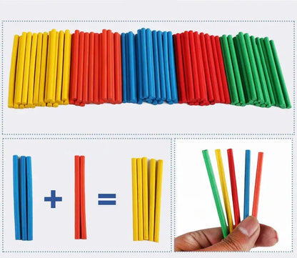Kreatives Mathematik Stäbchen Lernspiel für Kinder