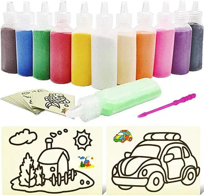 Kreativer Sandkunst-Spaß – Sandmalerei Set für Kinder