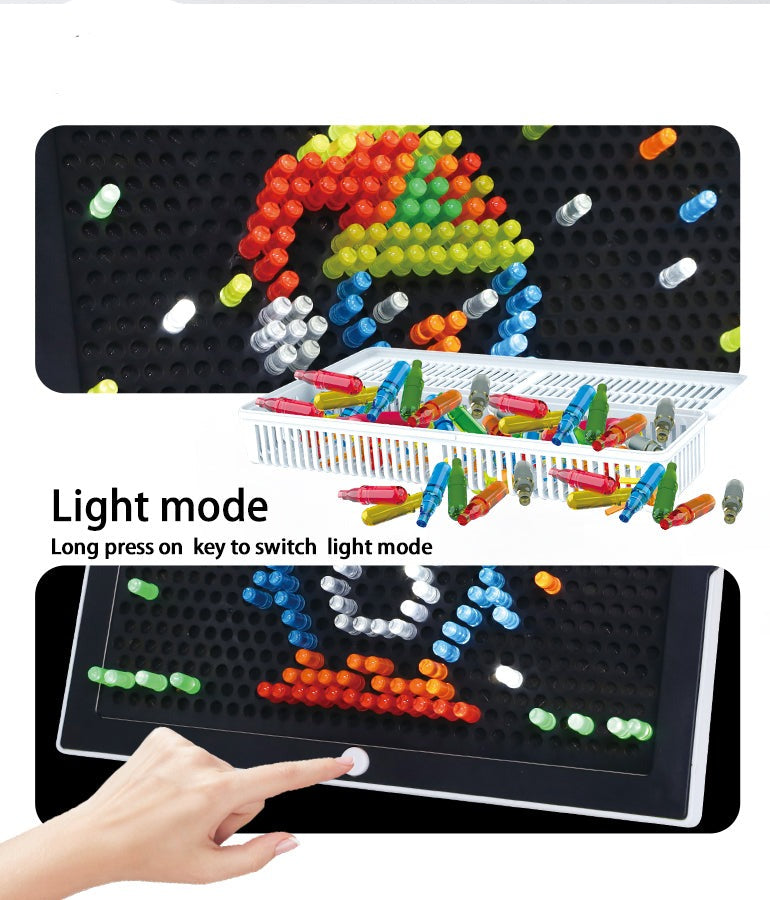 Kreatives LED-Lichtstecker Set – Magisches Leuchtspiel für dein Zuhause