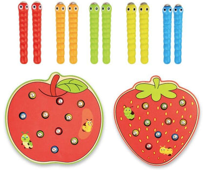 Faszinierender Angelspaß – Magnetisches Wurmspiel für Kinder