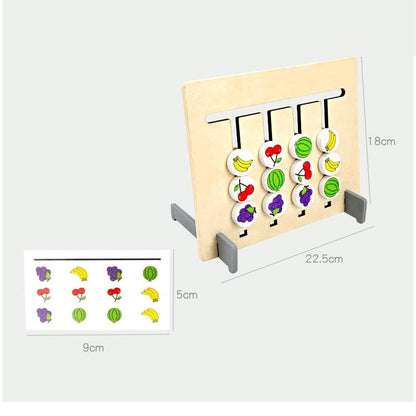 Montessori Lernspiel für Kinder – Farben- und Formen-Sortierpuzzle