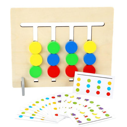 Montessori Lernspiel für Kinder – Farben- und Formen-Sortierpuzzle