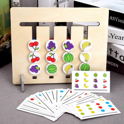 Montessori Lernspiel für Kinder – Farben- und Formen-Sortierpuzzle