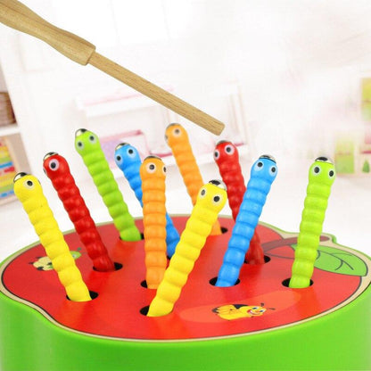Faszinierender Angelspaß – Magnetisches Wurmspiel für Kinder