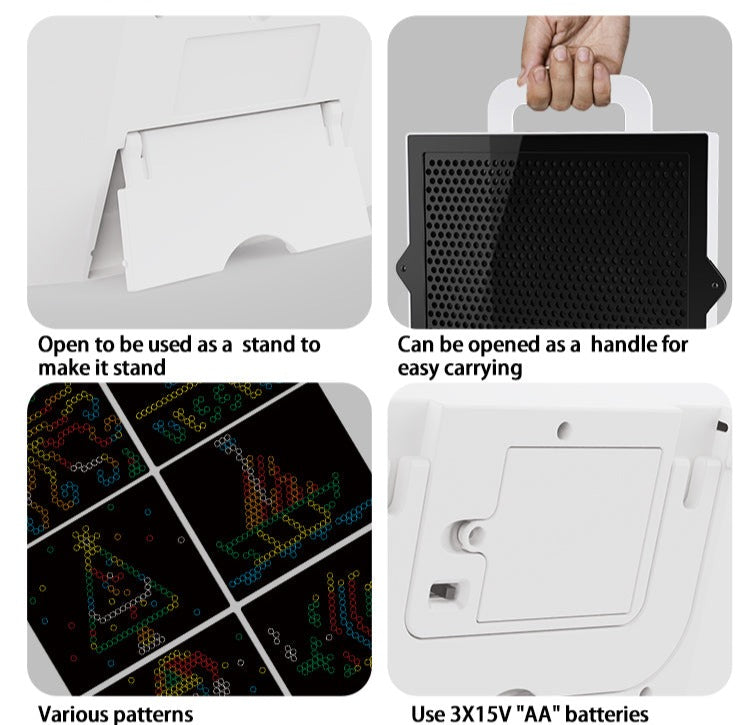 Kreatives LED-Lichtstecker Set – Magisches Leuchtspiel für dein Zuhause