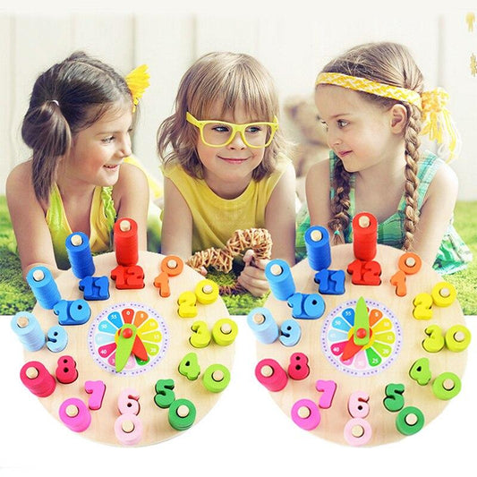 Montessori Lernuhr – Pädagogisches Spielzeug für Kinder