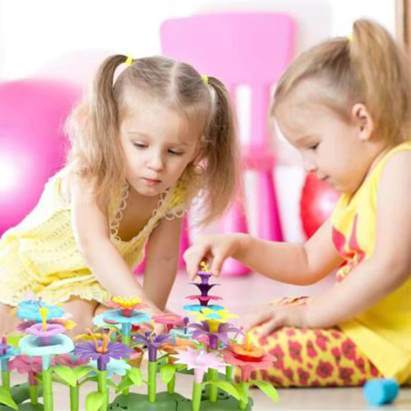 Bunte Blumen Bausteine für Kinder