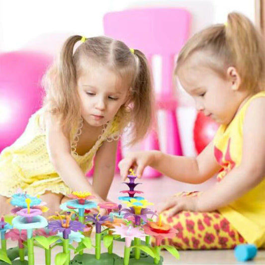 Bunte Blumen Bausteine für Kinder