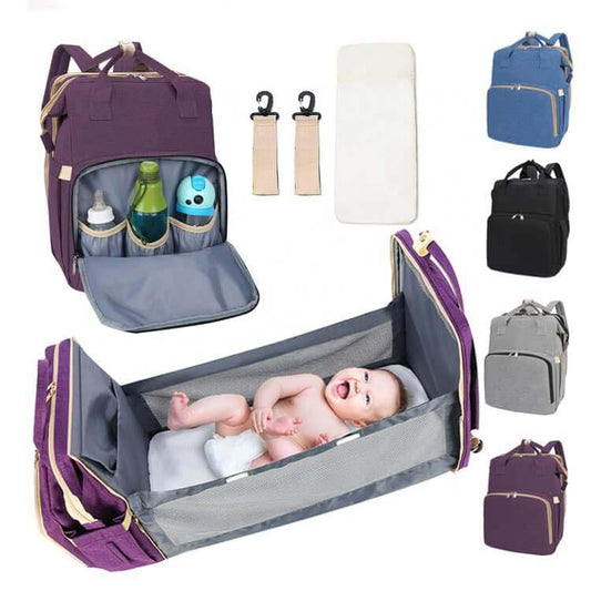 2in1 Rucksack mit integriertem Baby Bett