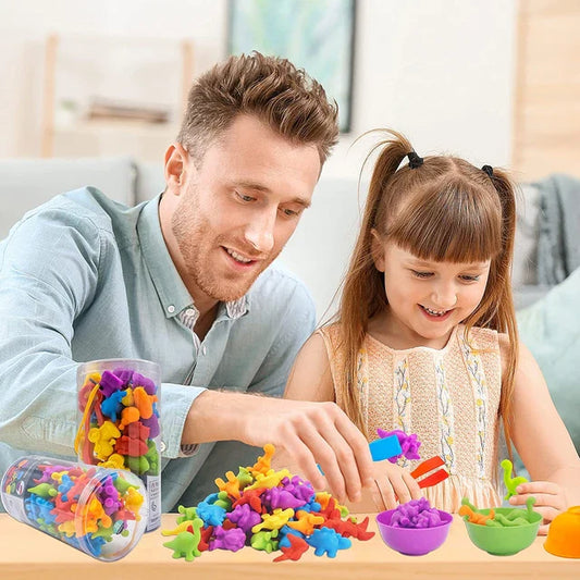Montessori Lernspielzeug – Buntes Sortierspiel für Kinder