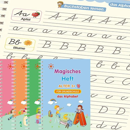 Kalligraphie-Übungsbuch Set (4 Teile)