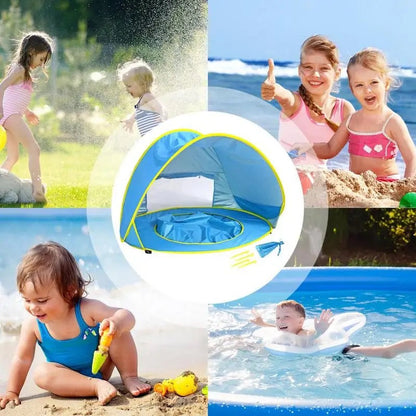 Strandzelt mit integriertem Pool