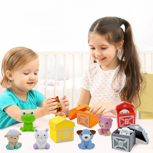 Montessori Zahlen und Farben Bauernhof Spiel