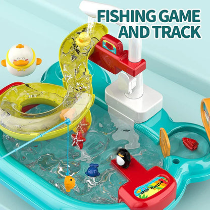 Interaktiver Wasser-Abenteuer-Spaß – Kinder Spielküche und Angelset
