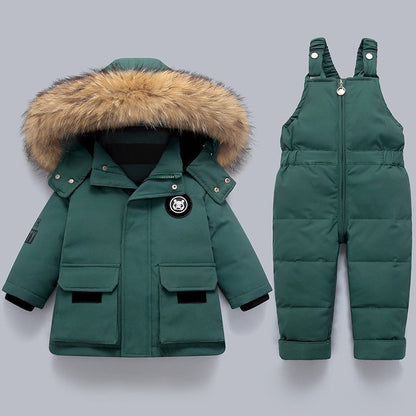 Kuschelige Warme Kinderjacke und Overall – Perfekter Schutz für kalte Tage