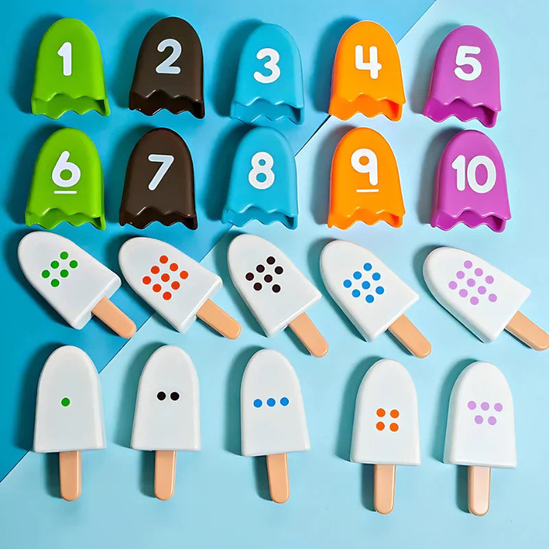 Lernspielzeug Eiscreme-Set – Zählen und Spielen mit Spaß