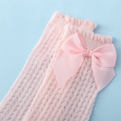 Baumwoll-Babysocken mit Niedlicher Schleife – Bequem und Stylisch für Kleine Füße
