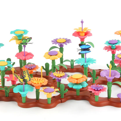 Bunte Blumen Bausteine für Kinder