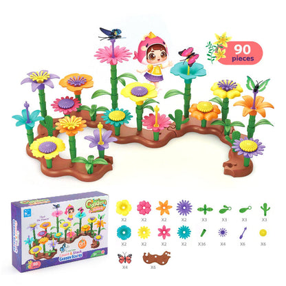 Bunte Blumen Bausteine für Kinder