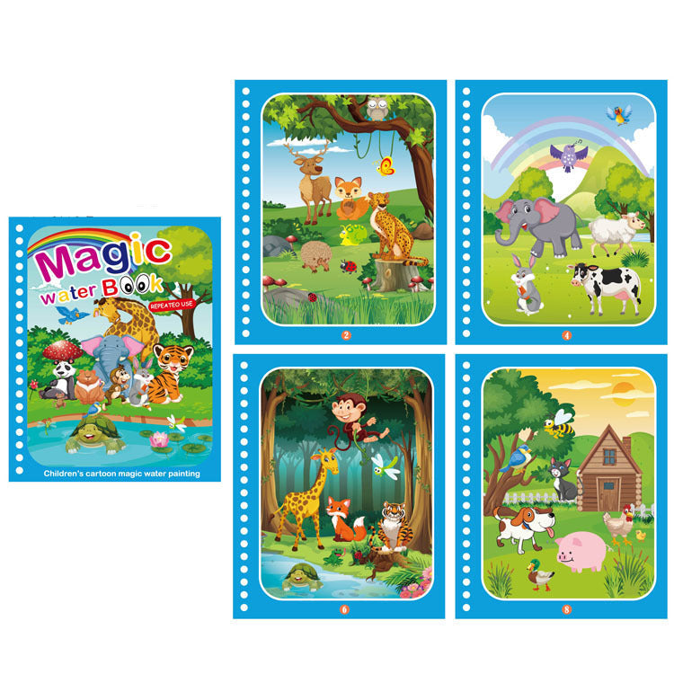 Wasser-Malbuch für Kinder – Magische Farben