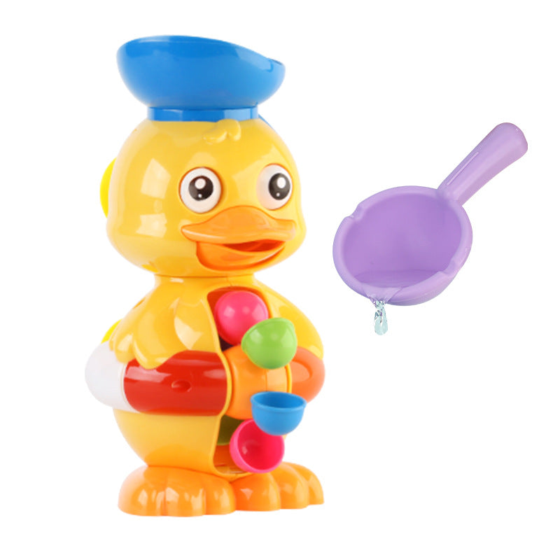 Interaktive Badeente mit Wasserrad