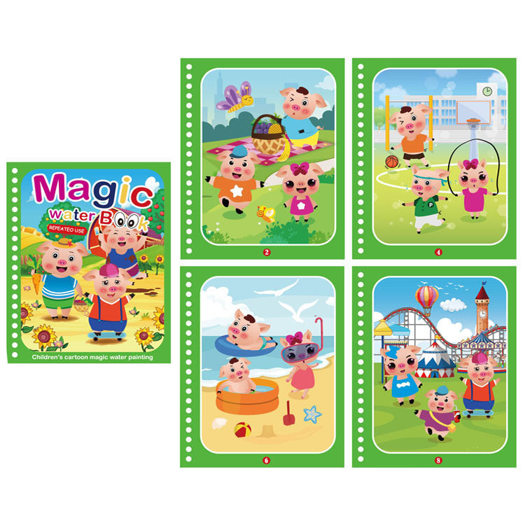 Wasser-Malbuch für Kinder – Magische Farben