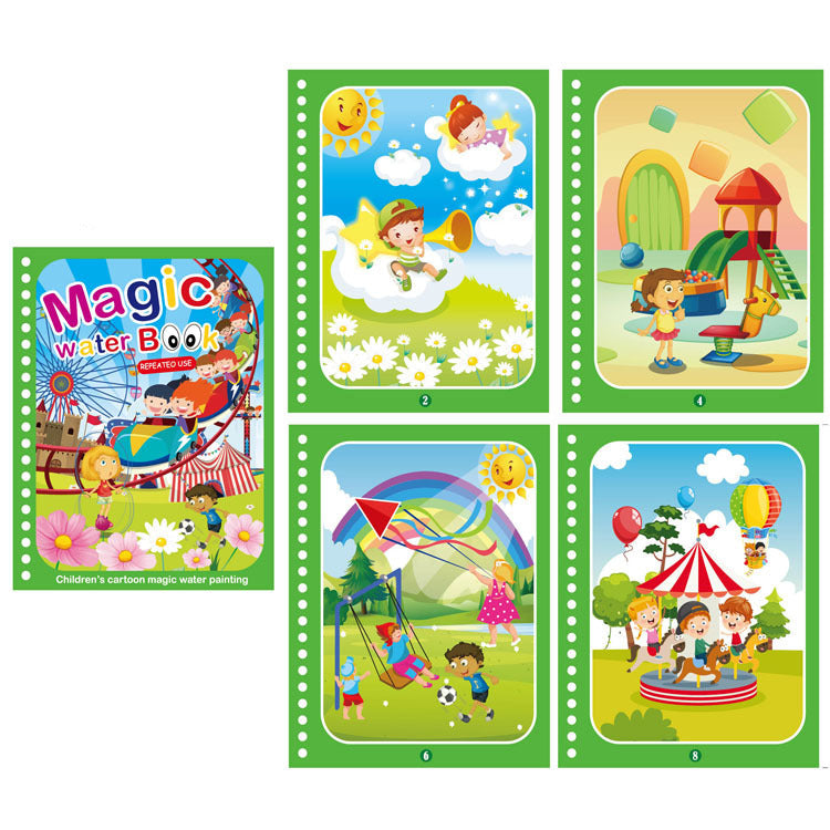 Wasser-Malbuch für Kinder – Magische Farben