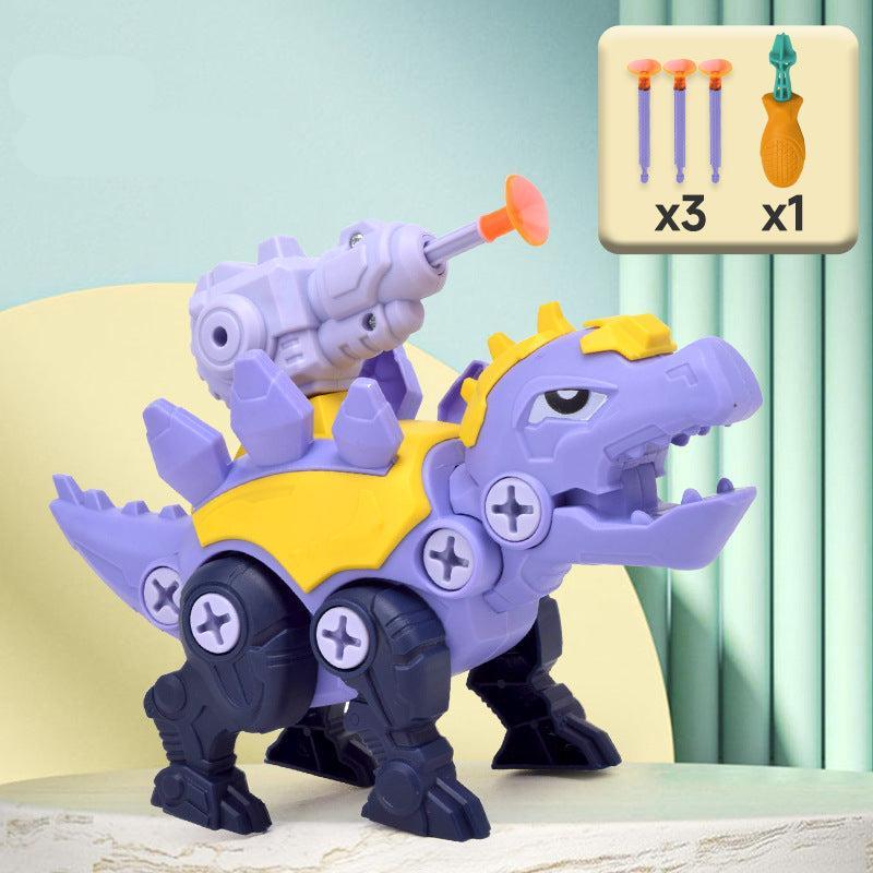 Dinosaurier Schraubenset mit Saugnapf Kanone