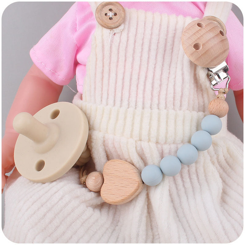 Baby Schnuller Kette aus Holz